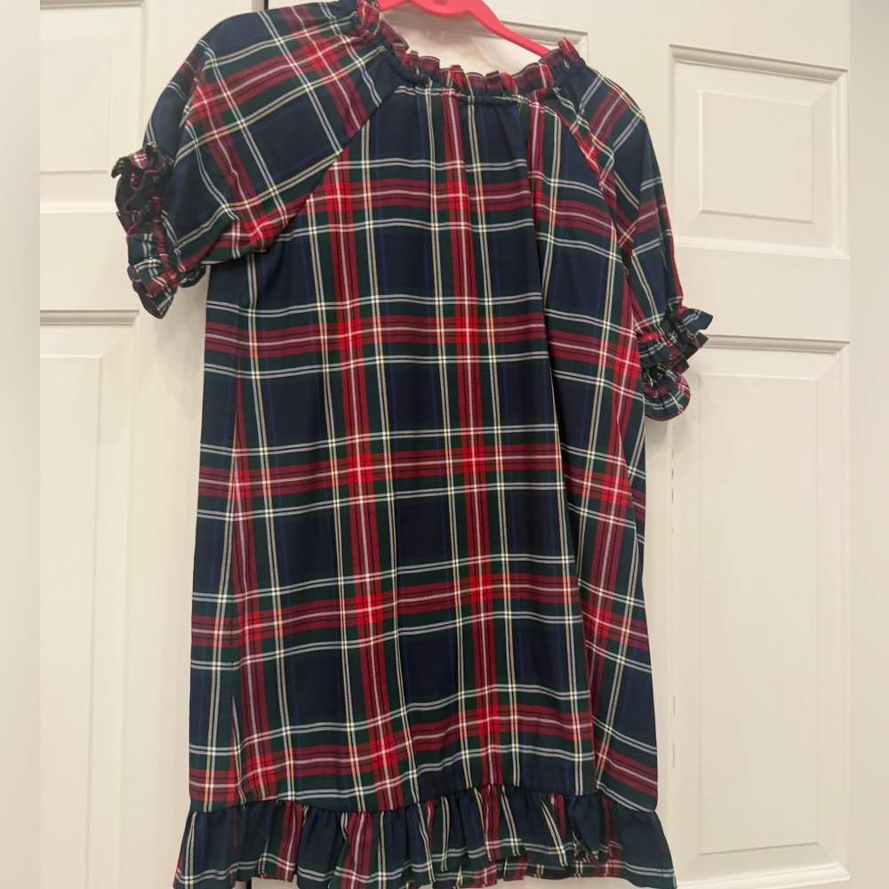 Hill House Plaid Dress in Red and Blue